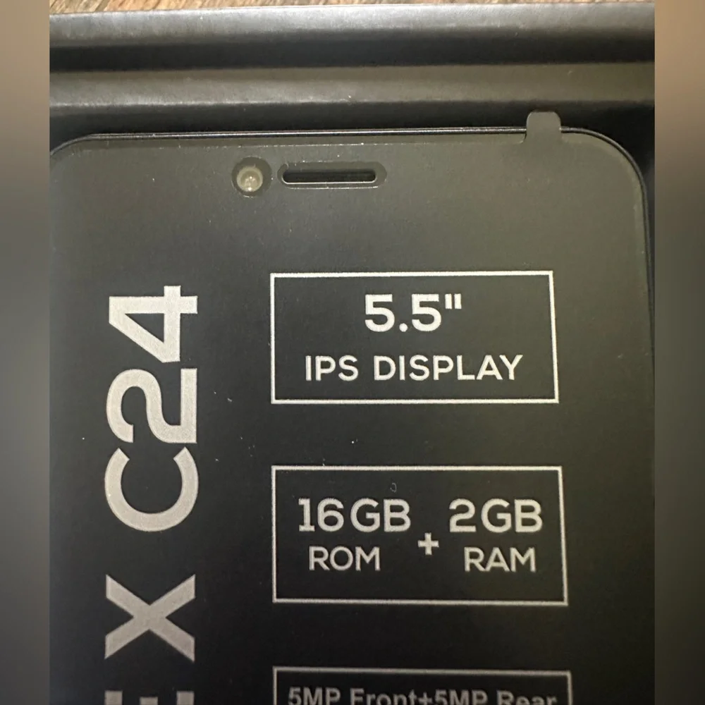 Vortex C24 Android 14 Smartphone - Black